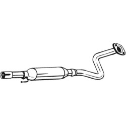 Stredný tlmič výfuku BOSAL 285-443