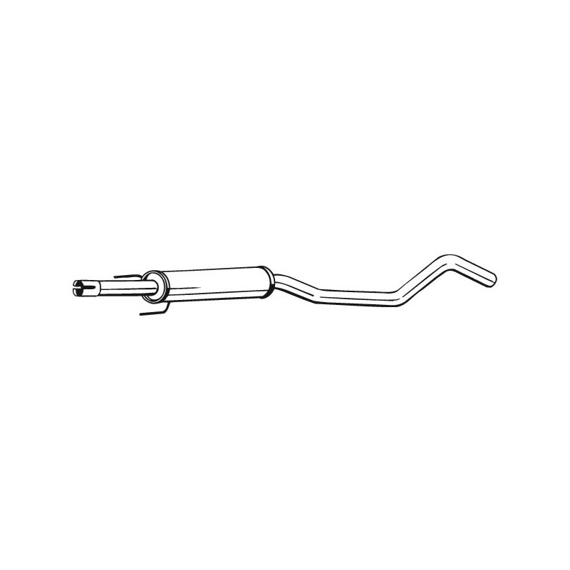 Stredný tlmič výfuku BOSAL 285-957
