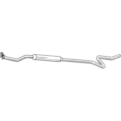 Stredný tlmič výfuku BOSAL 286-109