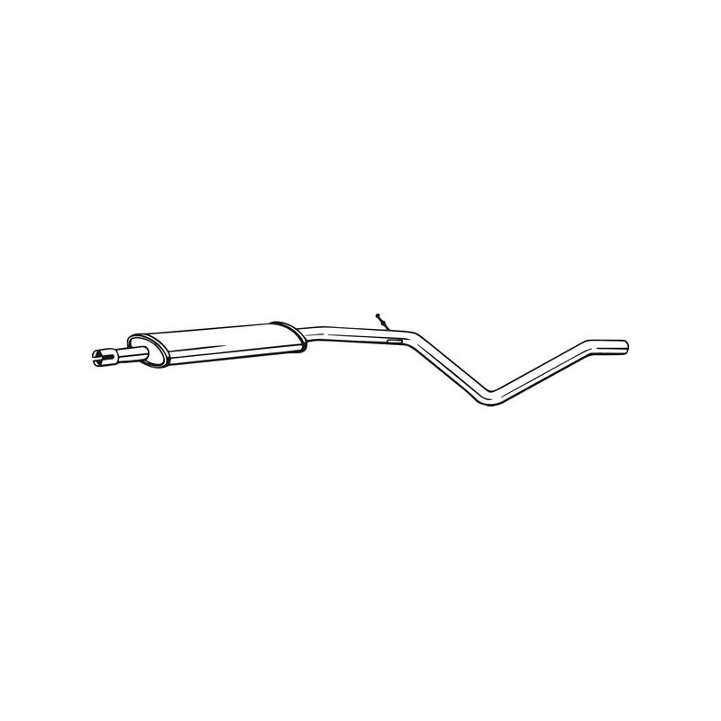 Stredný tlmič výfuku BOSAL 286-113