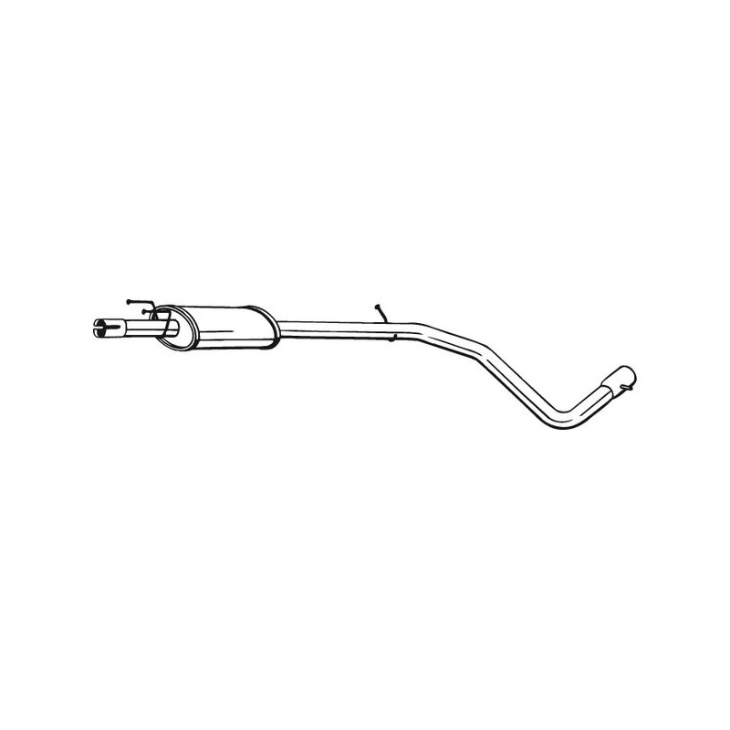 Stredný tlmič výfuku BOSAL 286-115