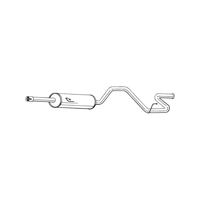 Stredný tlmič výfuku BOSAL 286-135