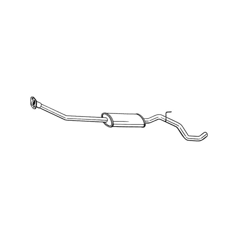 Stredný tlmič výfuku BOSAL 286-277