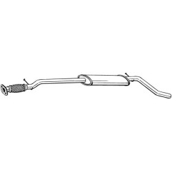 Stredný tlmič výfuku BOSAL 287-455