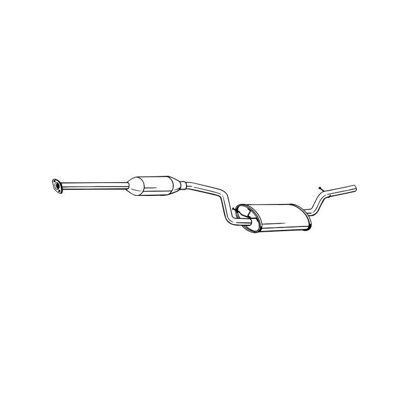 Stredný tlmič výfuku BOSAL 288-203