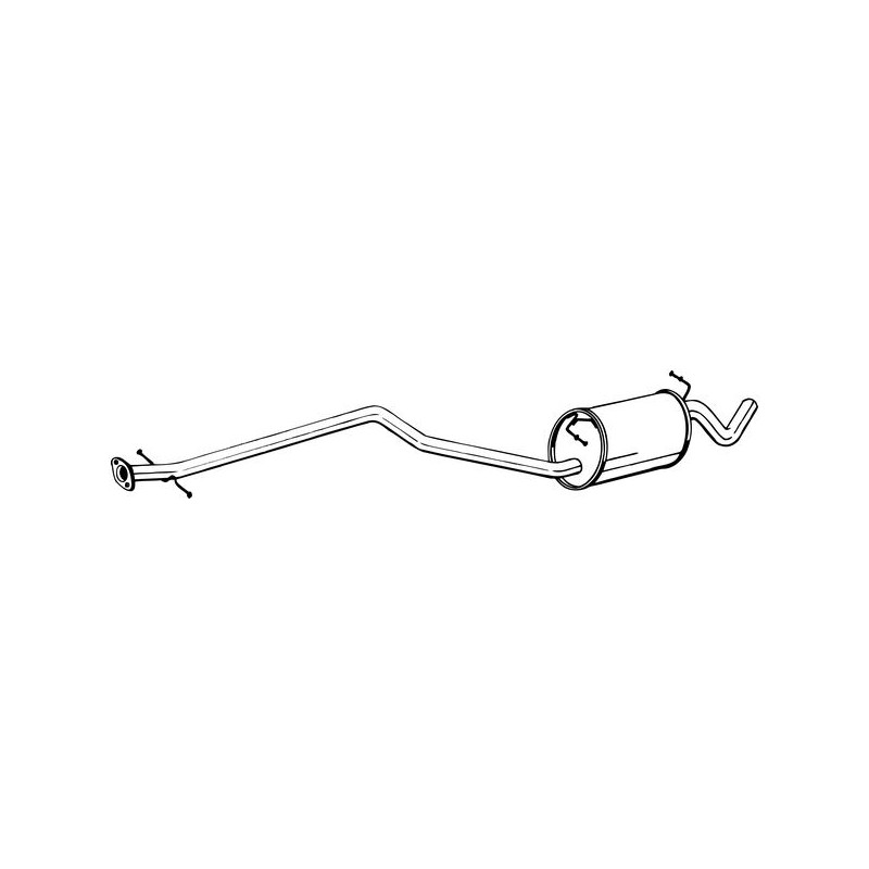 Stredný tlmič výfuku BOSAL 289-035
