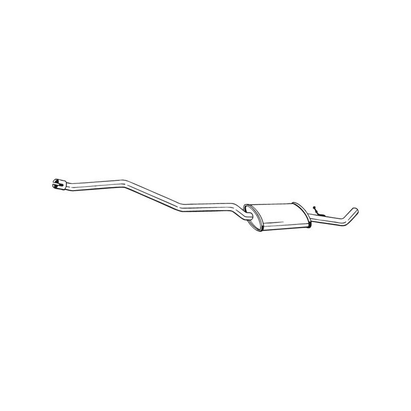 Stredný tlmič výfuku BOSAL 290-001