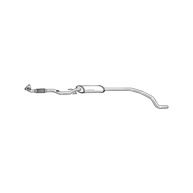 Stredný tlmič výfuku BOSAL 293-007