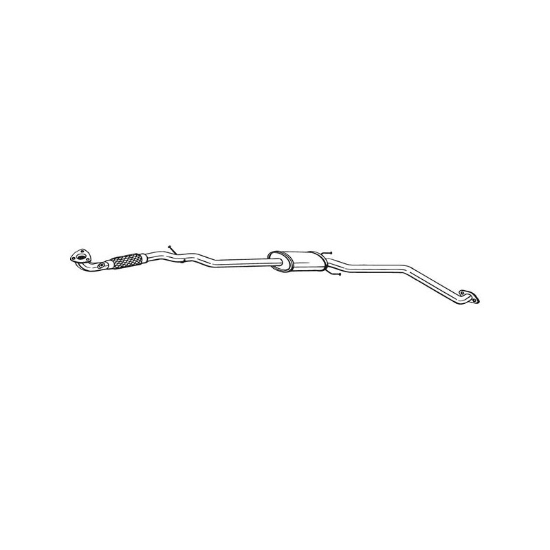 Stredný tlmič výfuku BOSAL 293-031
