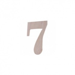 Trebor Číslo domu 7 prírodné drevo 180mm 7