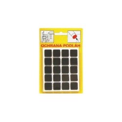Trebor Filcové podložky - hnedá 16x16x3mm 101  101Hn