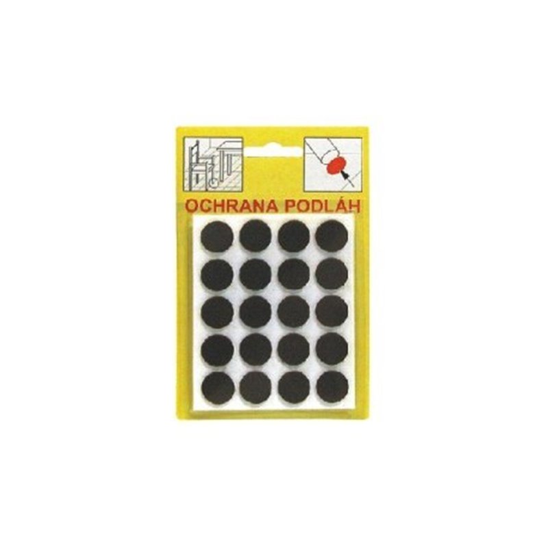 Trebor Filcové podložky - hnedá 16x3mm 102 102Hn