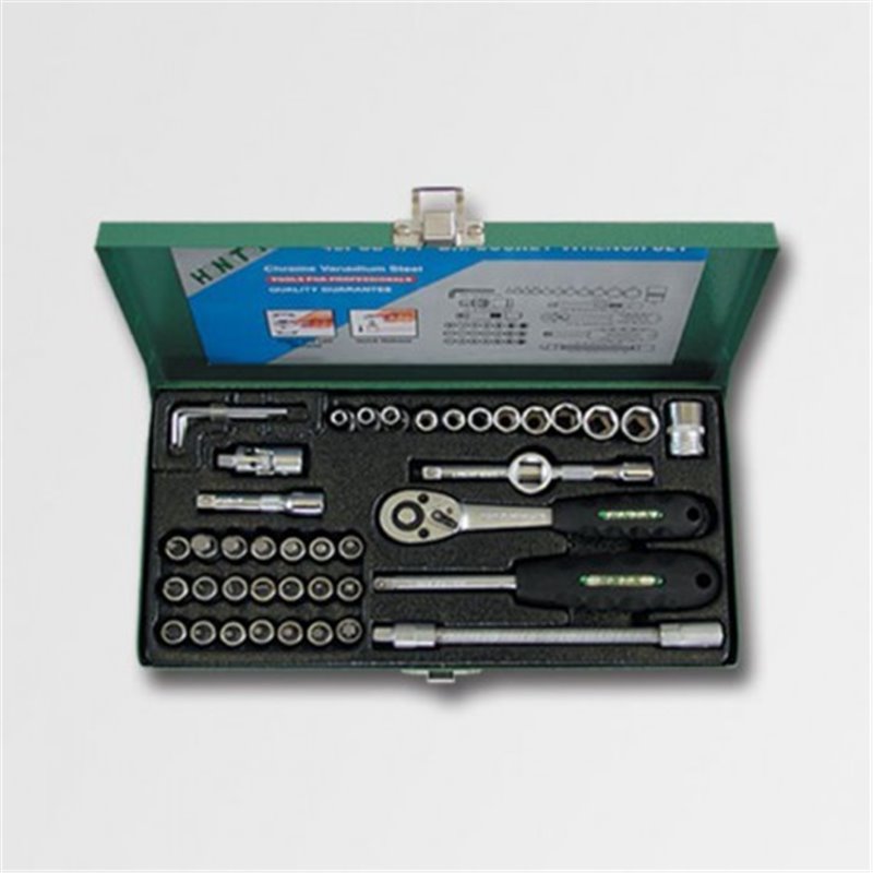Trebor Hlavica 1/4&quot sada 43 dielov v kovovom boxe  H1143