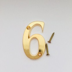 Trebor Interiérové číslo 6/9 zlaté 50mm 010351arany