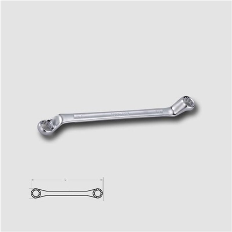 Trebor Klúč vyhnutý 6x7mm očkoplochý matný HDW750607E