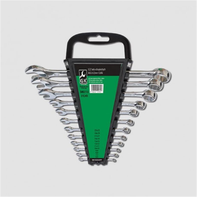GK TOOLS Kľúče očkoploché sada 6-22mm 12 dielna GK10343TP