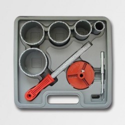 STAVTOOL Korunka vykružovacia diamantová 33-83mm sada 8 dielov P11838